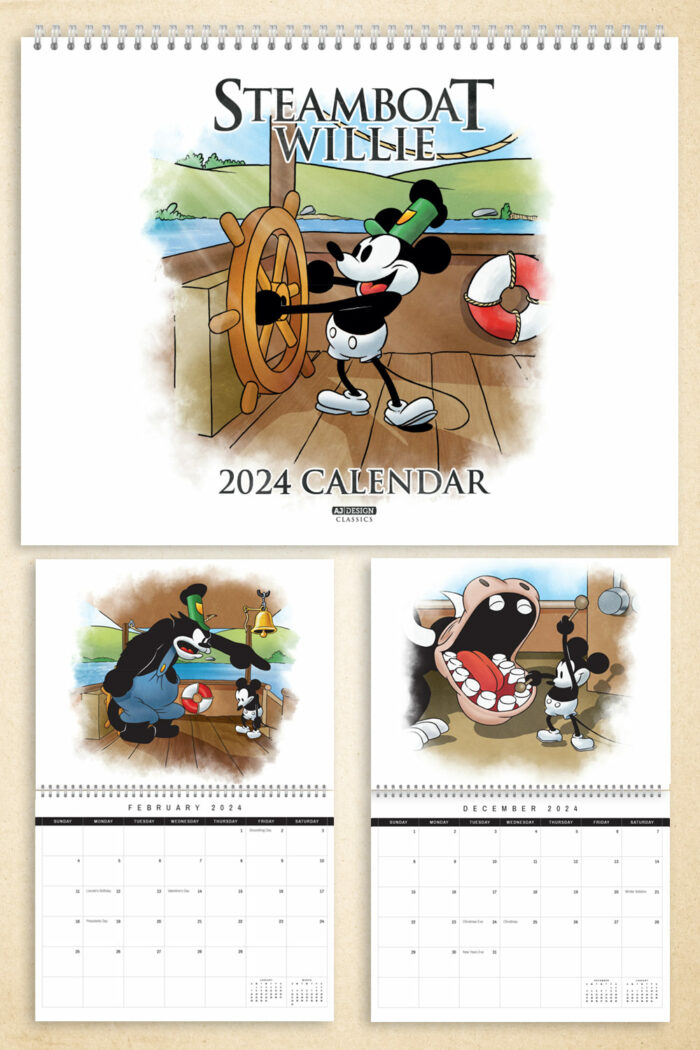 Steamboat Willie 2024 Calendar